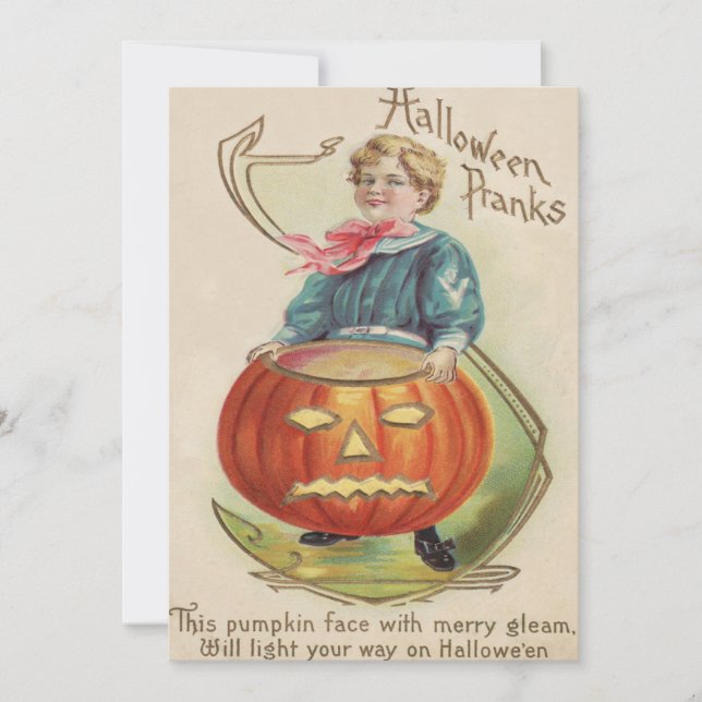 Junge Kürbislaterne Pumpkin Geem (Vorderseite)