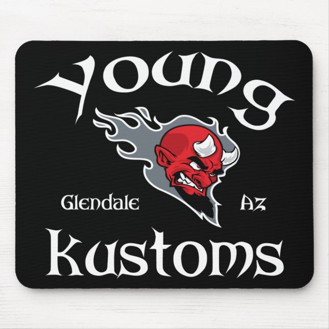 Junge Kustoms Mausunterlage Mousepad (Vorne)
