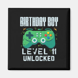 Junge Level 11-Gamer-Controller zum Geburtstag 11 Magnet