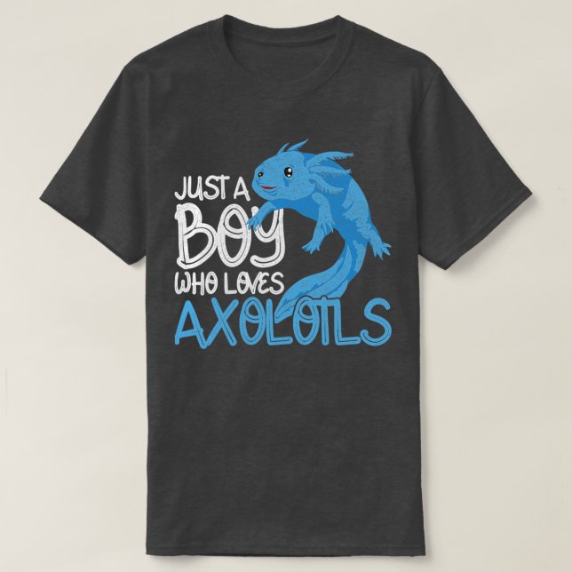 Junge Liebe Axolotls Unique Amphibien Exotic Axolo T-Shirt (Design vorne)