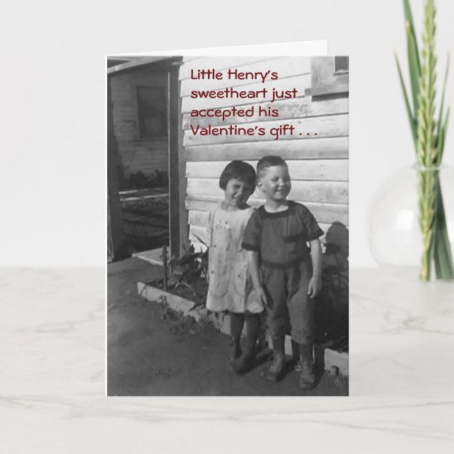 Junge Liebe Feiertagskarte (Vorderseite)