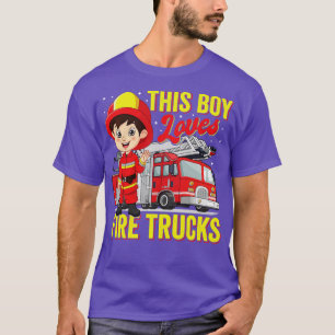 Junge liebt Feuerwehr s Kinder-Feuerwehrauto 1 T-Shirt