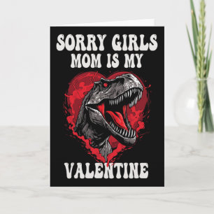 Junge Lustiger Dinosaurier T Rex Sorry Mädchen Mei Karte