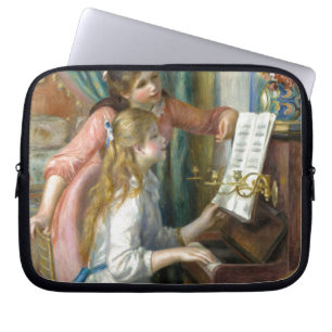 Junge Mädchen am Klavier - Pierre Renoir Laptopschutzhülle
