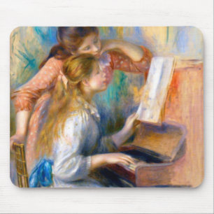 Junge Mädchen am Klavier, Renoir Mousepad