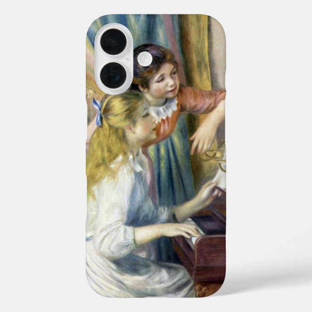 Junge Mädchen am Piano von Pierre Renoir Case-Mate iPhone Hülle (Rückseite)