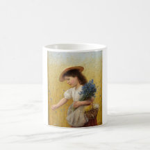 Junge Mädchen auf einem Weizenfeld