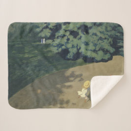 Junge Mädchen, die nach einem Roten Ball laufen (K Sherpadecke