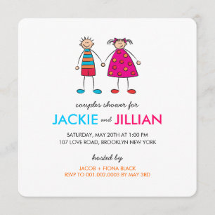 Junge + Mädchen-= Einladung