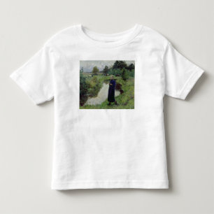 Junge Mädchen in den Feldern, Kleinkind T-shirt