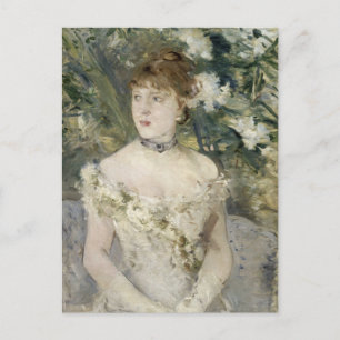 Junge Mädchen in einem Ball Gown   Berthe Morisot Postkarte