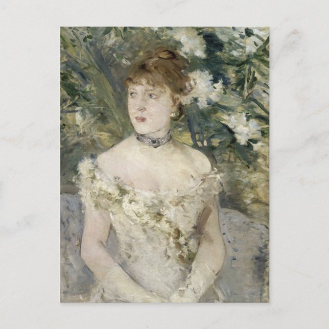 Junge Mädchen in einem Ball Gown | Berthe Morisot Postkarte (Vorderseite)