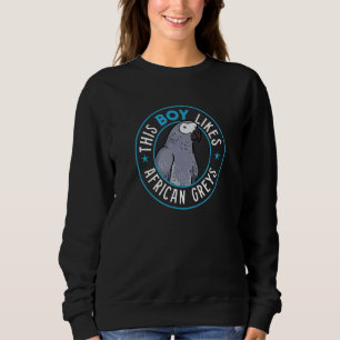 Junge mag afrikanische Grauwiesen Natur Exotic Ani Sweatshirt