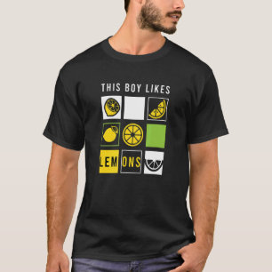 Junge mag Lemons Sommerlemonade Früchte T-Shirt