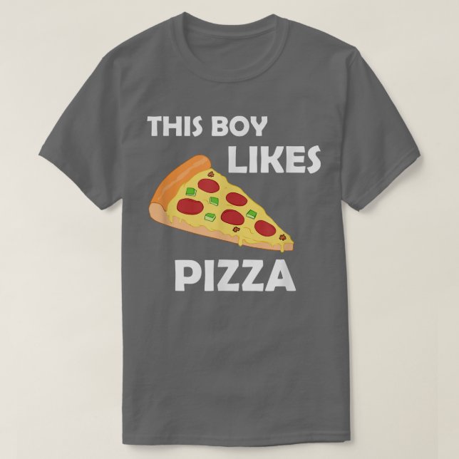 Junge mag Pizza Funny Sprichwort Pizza Making T-Shirt (Design vorne)