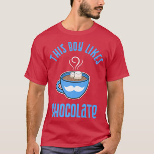 Junge mag Schokolade Marshmallow Cocoa T-Shirt