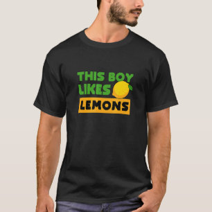Junge mag Zitronenfrüchte Zitrus Zitronenfrüchte T-Shirt