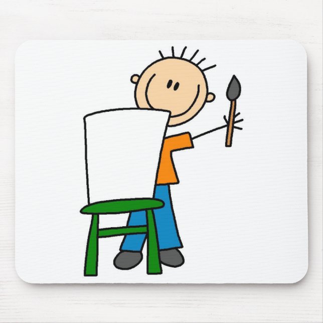 Junge malt Mousepad (Vorne)