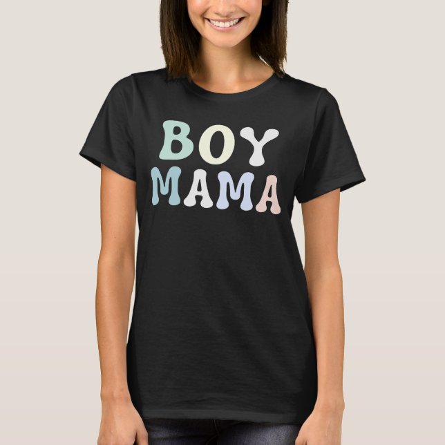 Junge Mama Boy Mama von Jungs Mutter T-Shirt (Vorderseite)