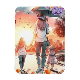 Junge Mama mit Daughters Day Out Magnet