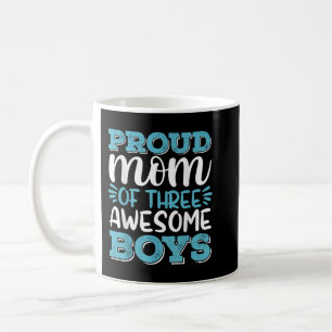 Junge Mama Shirt für Frauen, stolz Mama 3 Phantast Kaffeetasse