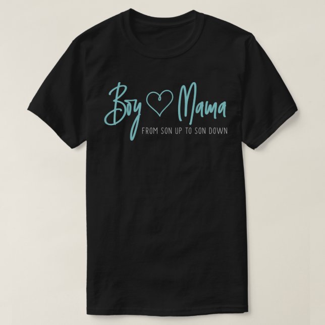 Junge Mama von Sohn zu Sohn - Mutter Mama T-Shirt (Design vorne)