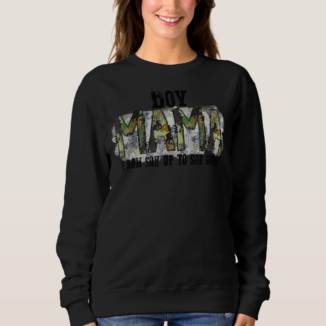 Junge Mama von Son bis Son Down Leoparden Mutter Sweatshirt (Vorderseite)