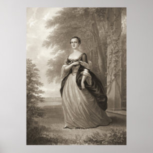 Junge Martha Washington 1863 Poster