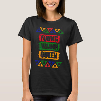 Junge Melanin-Königin T-Shirt