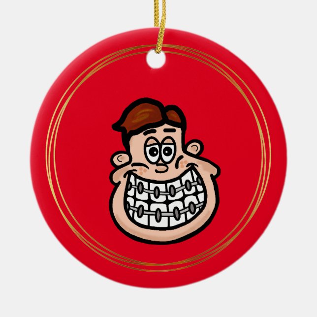 Junge mit Braces Ornament (Vorne)