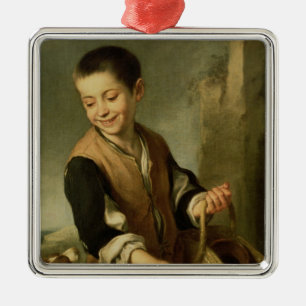 Junge mit einem Hund, c.1650 Ornament Aus Metall