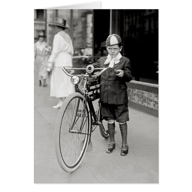 Junge mit Fahrrad, 1922 (Vorne)