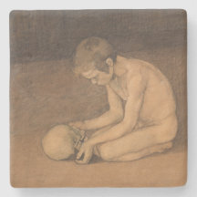 Junge mit Schädel (von Magnus Enckell)