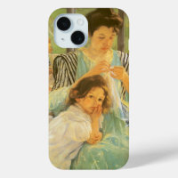 Junge Mutter beim Nähen von Mary Cassatt, Vintage-