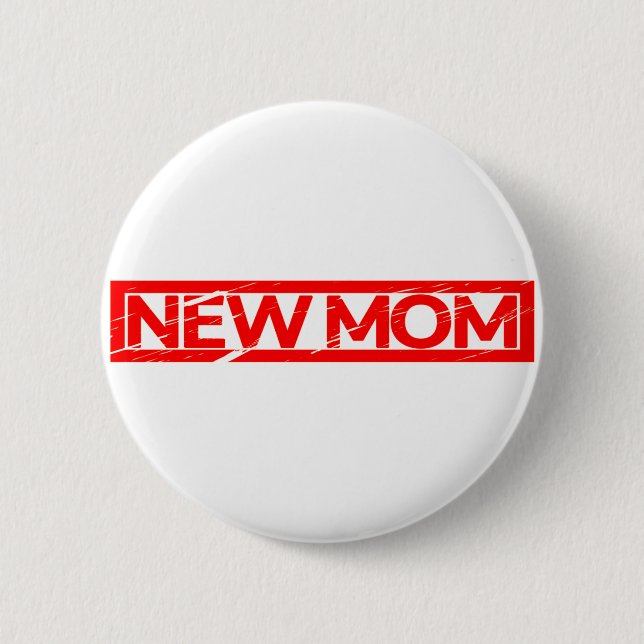 Junge Mutter Briefmarke Button (Vorderseite)