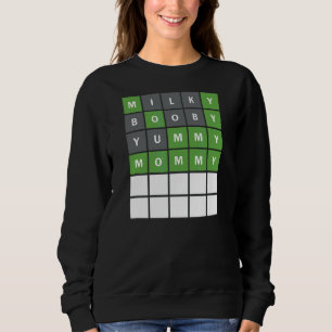 Junge Mutter des Wortschatzspiels 1 Sweatshirt