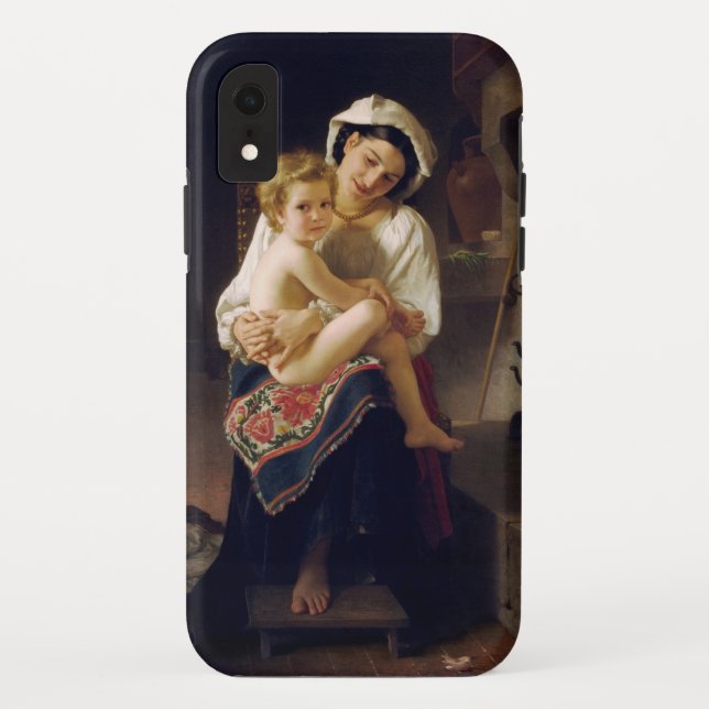 Junge Mutter, die ihr Kind anscheut Case-Mate iPhone Hülle (Rückseite)