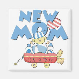 Junge Mutter Es ist ein Boy Tshirts und Geschenke Magnet