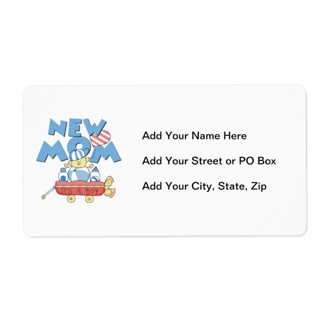 Junge Mutter Es ist ein Junge Geschenke (Vorne)