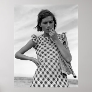 Junge Mutter in Kalifornien 1937 Poster