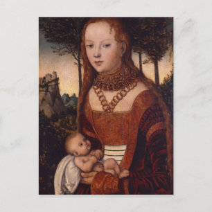 Junge Mutter mit Kind Postkarte