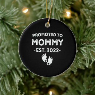 junge Mutter Mutter's day first Geburtstag Mommy 2 Keramik Ornament