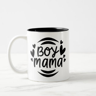 Junge Mutter Muttertagsmutter Zweifarbige Tasse