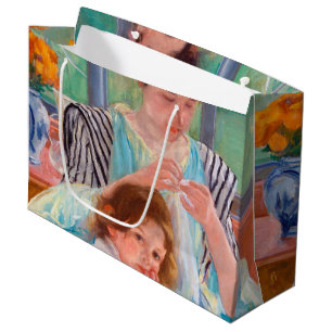 Junge Mutter Nähen, Mary Cassatt Große Geschenktüte