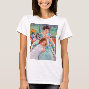 Junge Mutter Nähen, Mary Cassatt T-Shirt