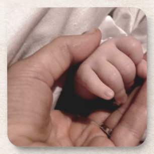 Junge Mutter und Baby - Lebensfreude Untersetzer