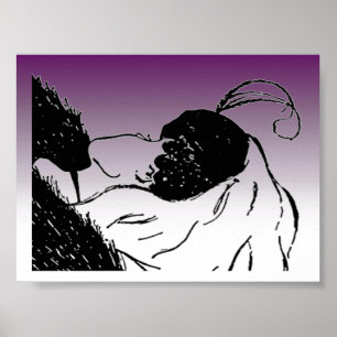 Junge oder alte Frau Illusion Poster