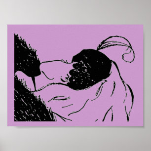 Junge oder alte Frau Illusion Poster