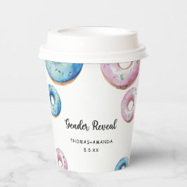 Junge oder Mädchen, die wir wissen, Geschlecht ent Pappbecher