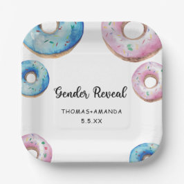 Junge oder Mädchen, die wir wissen, Geschlecht ent Pappteller